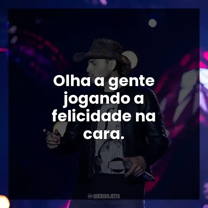 Olha a gente jogando a felicidade na cara.