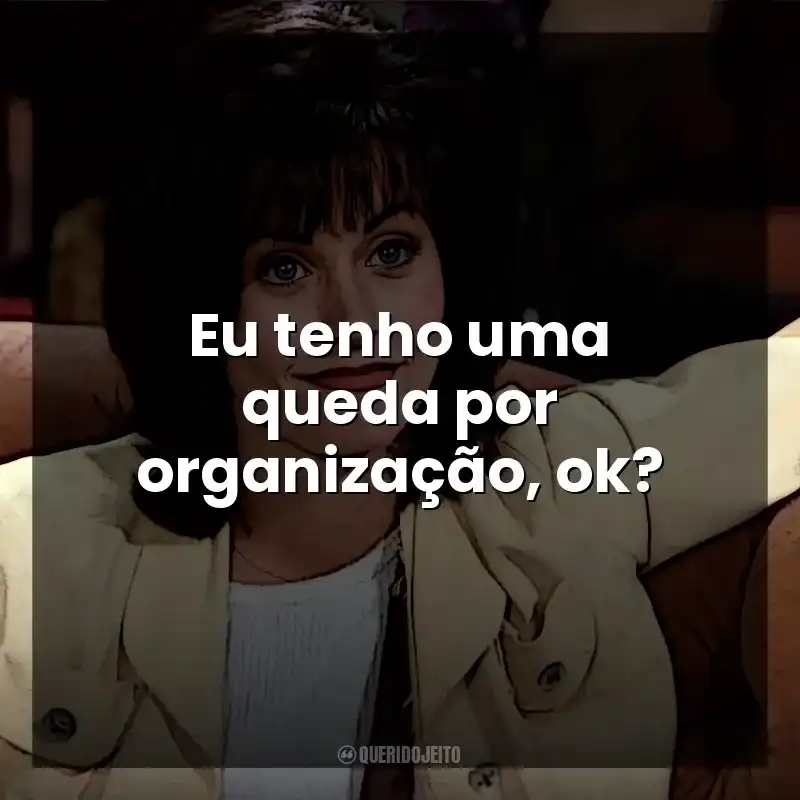 Eu tenho uma queda por organização, ok? Monica Geller