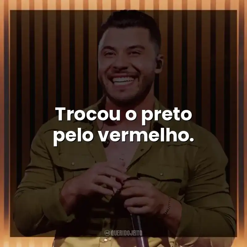 Trocou o preto pelo vermelho. Murilo Huff