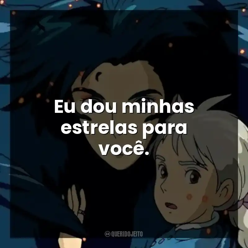 Eu dou minhas estrelas para você.