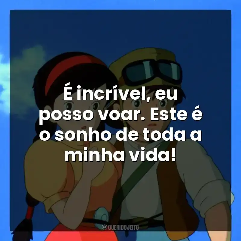 É incrível, eu posso voar. Este é o sonho de toda a minha vida!
