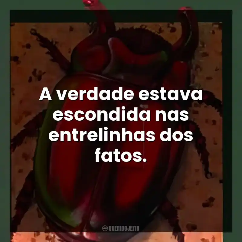 Frases de O Escaravelho do Diabo livro: A verdade estava escondida nas entrelinhas dos fatos.