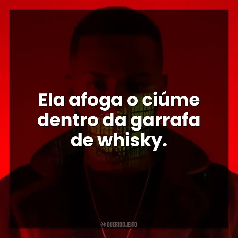 Ela afoga o ciúme dentro da garrafa de whisky. Orochi