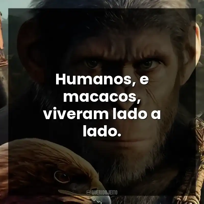 Humanos, e macacos, viveram lado a lado.
