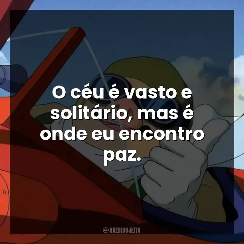 O céu é vasto e solitário, mas é onde eu encontro paz.
