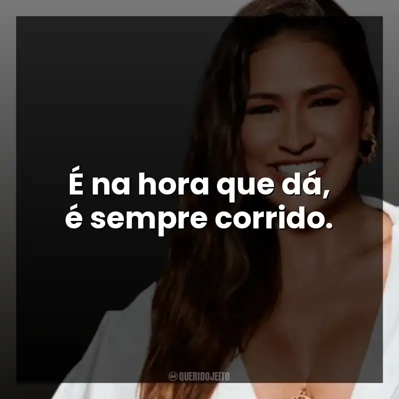 É na hora que dá, é sempre corrido. Simone Mendes