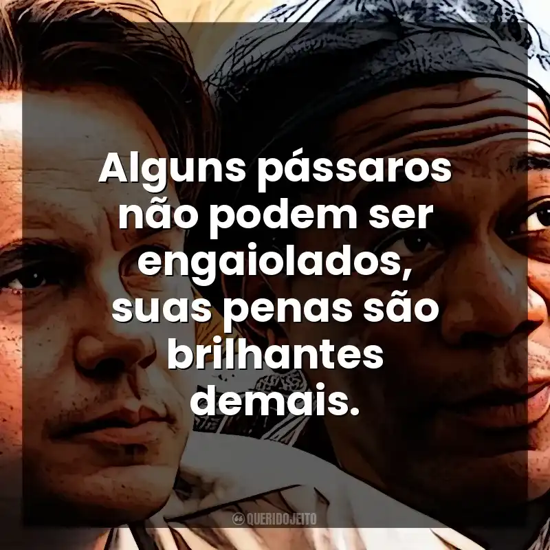 Alguns pássaros não podem ser engaiolados, suas penas são brilhantes demais. Um Sonho de Liberdade (Filme)