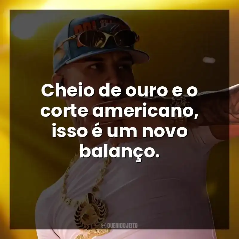 Cheio de ouro e o corte americano, isso é um novo balanço. Veigh