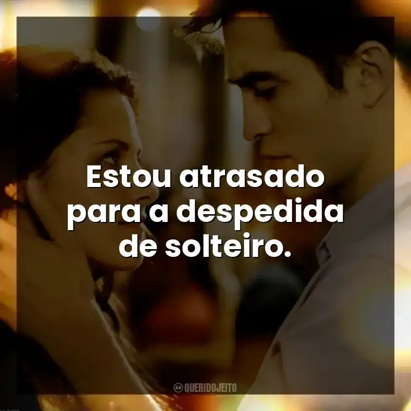 Estou atrasado para a despedida de solteiro.