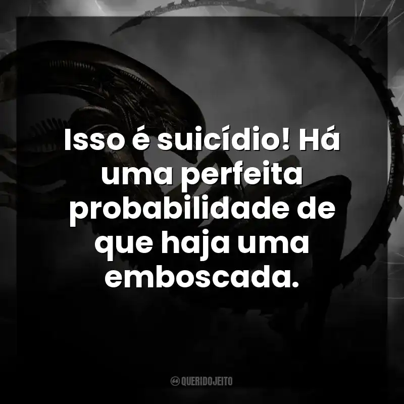 Isso é suicídio! Há uma perfeita probabilidade de que haja uma emboscada.