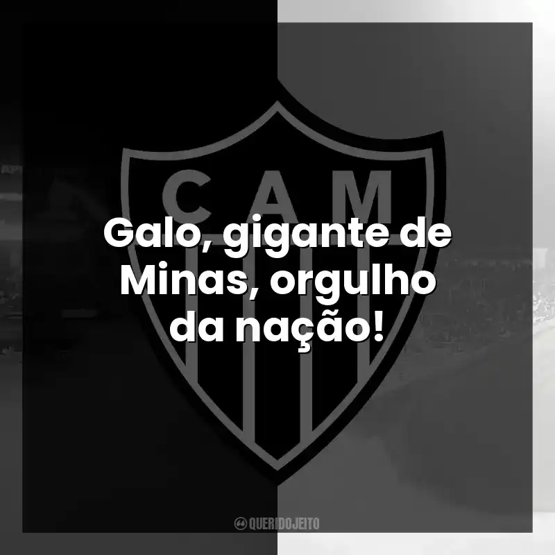 Galo, gigante de Minas, orgulho da nação!