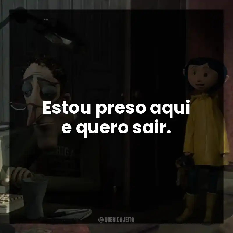 Estou preso aqui e quero sair.