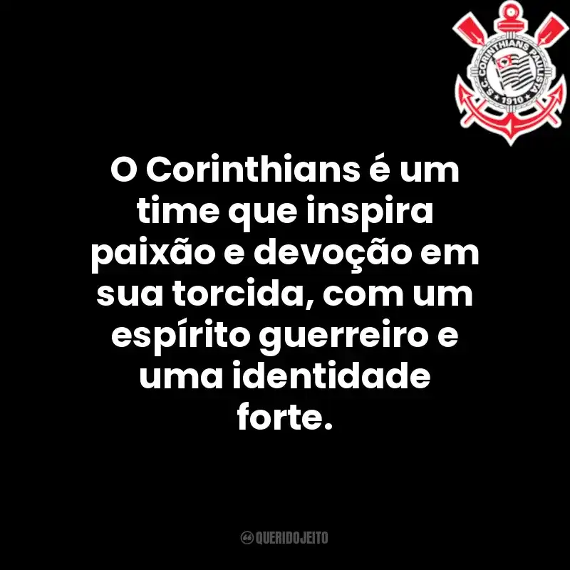 O Corinthians é um time que inspira paixão e devoção em sua torcida, com um espírito guerreiro e uma identidade forte.
