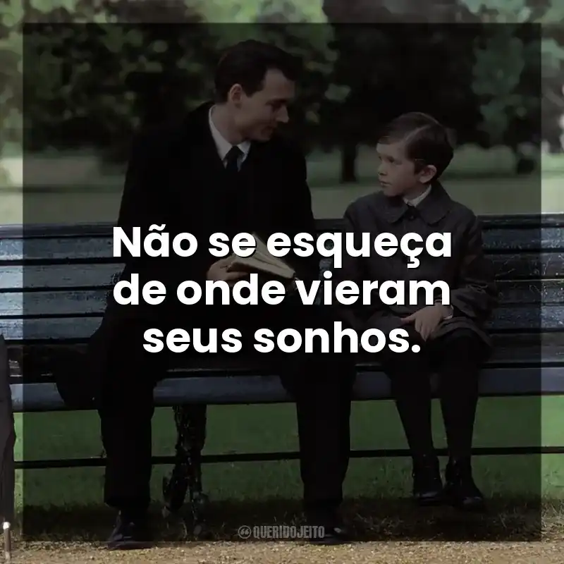 Não se esqueça de onde vieram seus sonhos.