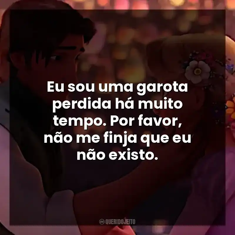 Eu sou uma garota perdida há muito tempo. Por favor, não me finja que eu não existo.