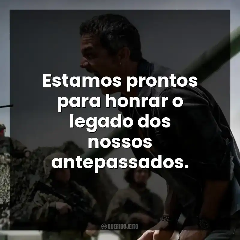 Estamos prontos para honrar o legado dos nossos antepassados.