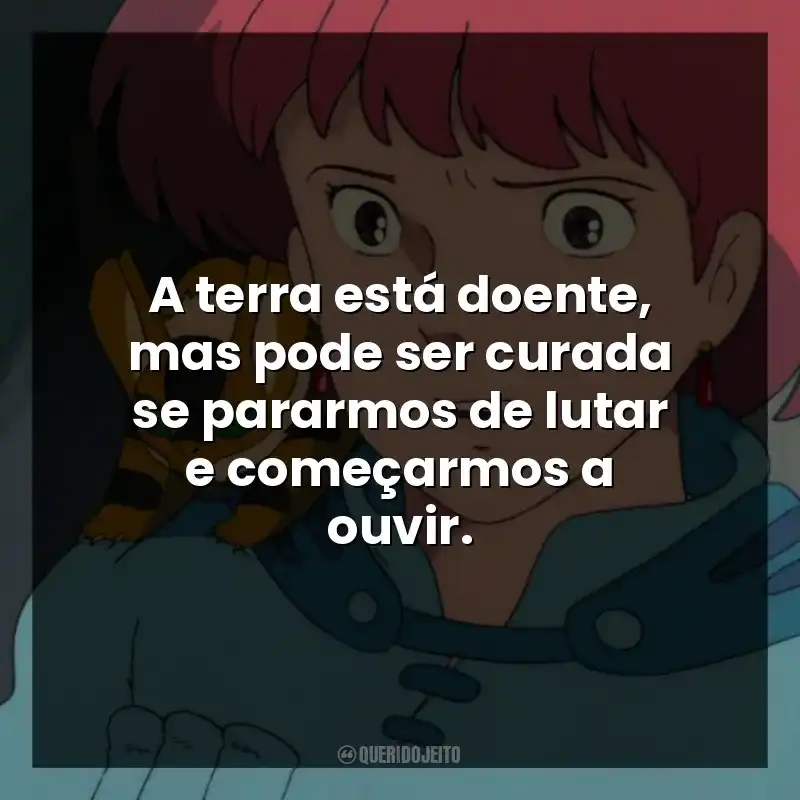 A terra está doente, mas pode ser curada se pararmos de lutar e começarmos a ouvir.