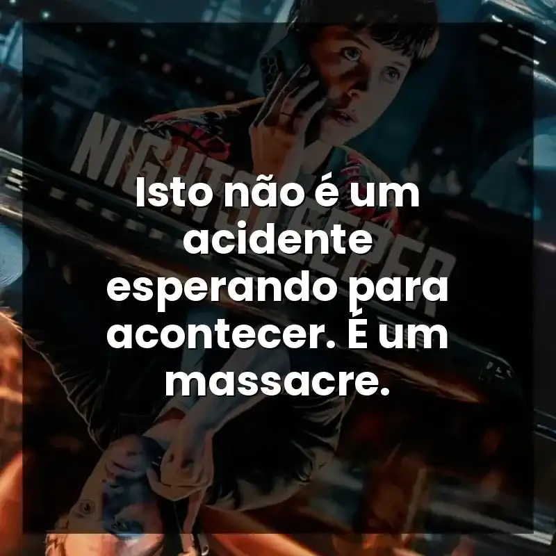 Isto não é um acidente esperando para acontecer. É um massacre.