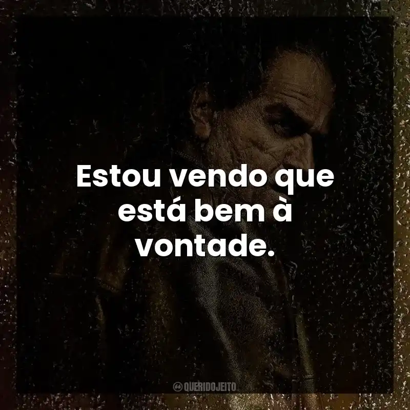 Estou vendo que está bem à vontade. – Pinguim