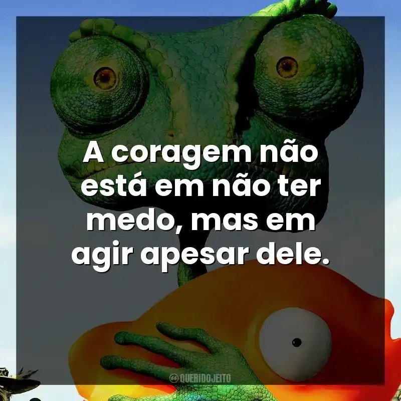 A coragem não está em não ter medo, mas em agir apesar dele.