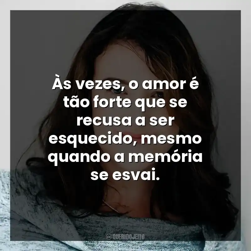 Às vezes, o amor é tão forte que se recusa a ser esquecido, mesmo quando a memória se esvai.