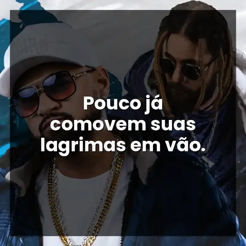 Pouco já comovem suas lagrimas em vão.