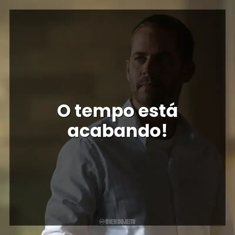 O tempo está acabando!