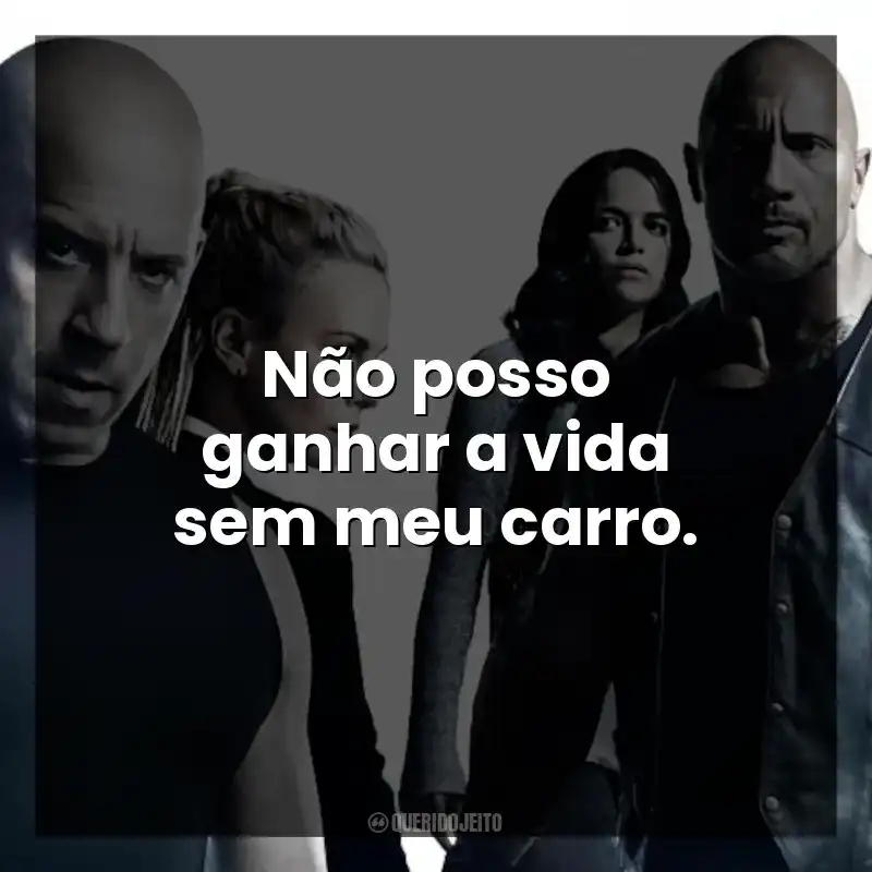 Não posso ganhar a vida sem meu carro.