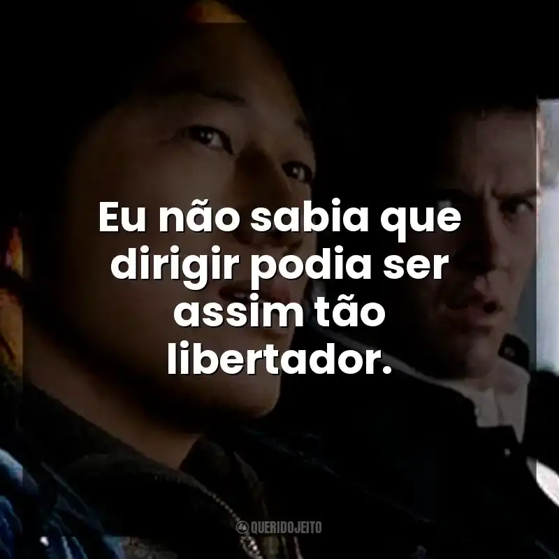 Eu não sabia que dirigir podia ser assim tão libertador.