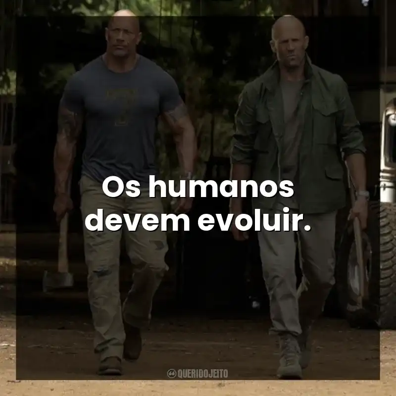 Os humanos devem evoluir.