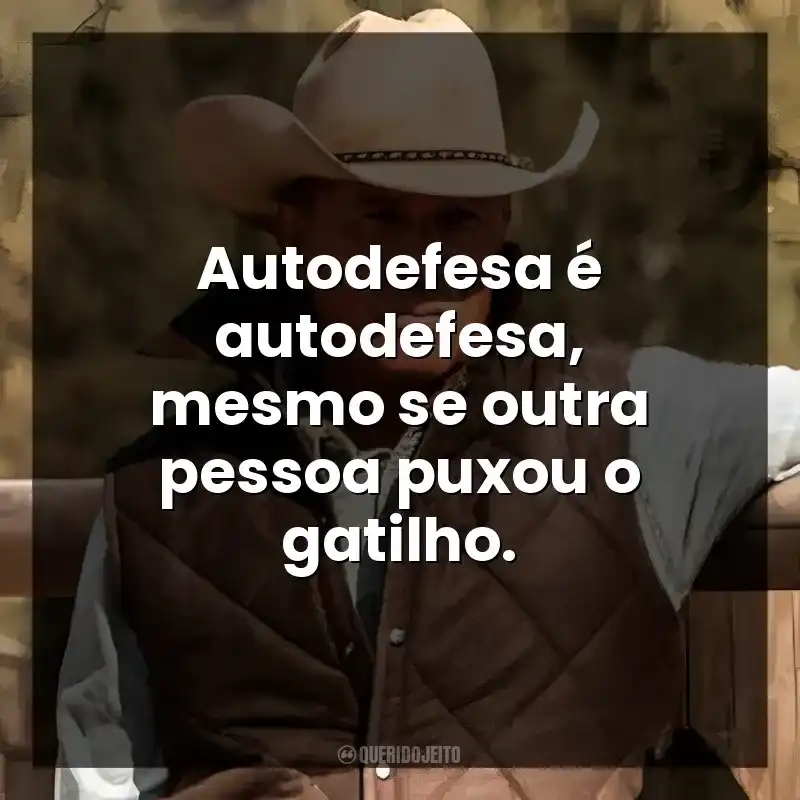 Autodefesa é autodefesa, mesmo se outra pessoa puxou o gatilho.