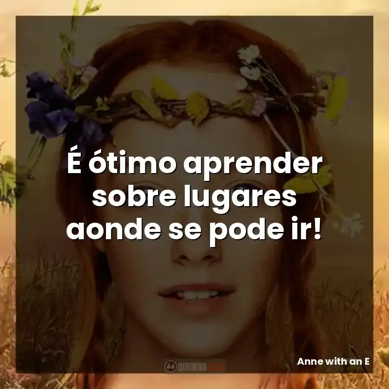 É ótimo aprender sobre lugares aonde se pode ir!