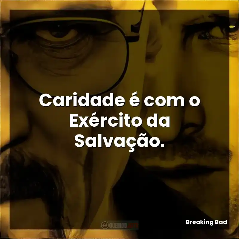 Caridade é com o Exército da Salvação.