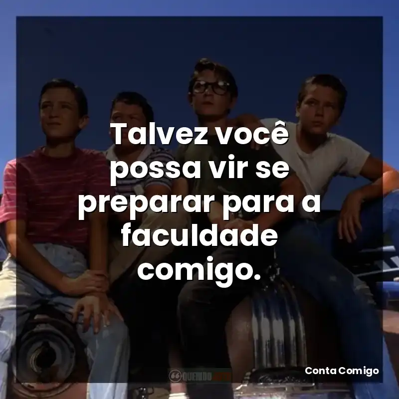 Talvez você possa vir se preparar para a faculdade comigo.