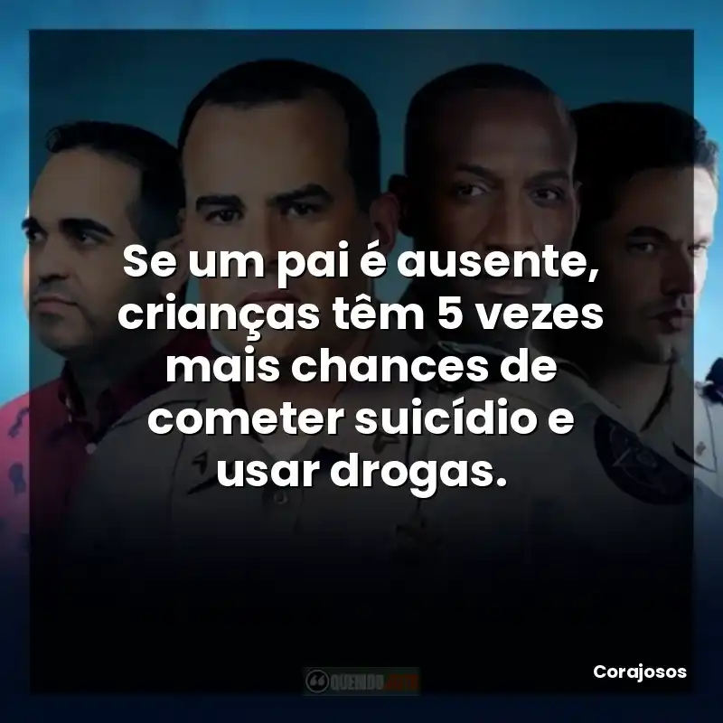 Se um pai é ausente, crianças têm 5 vezes mais chances de cometer suicídio e usar drogas.