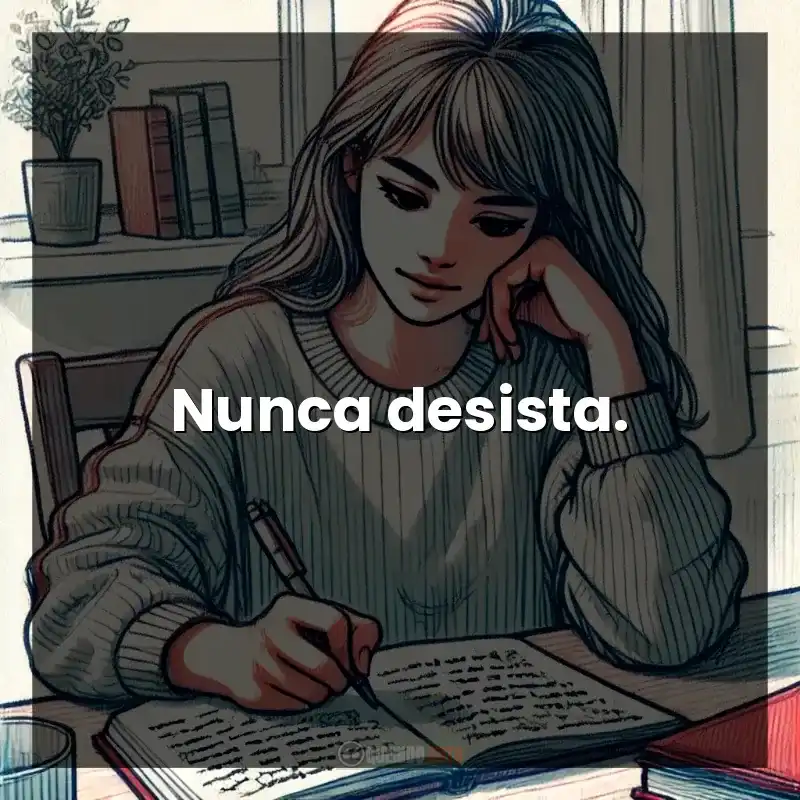 Nunca desista.