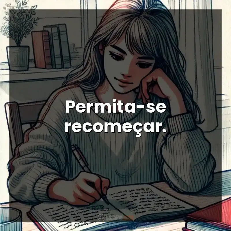 Permita-se recomeçar.