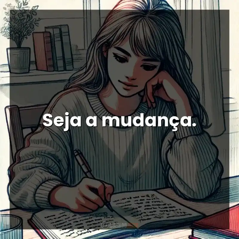 Seja a mudança.