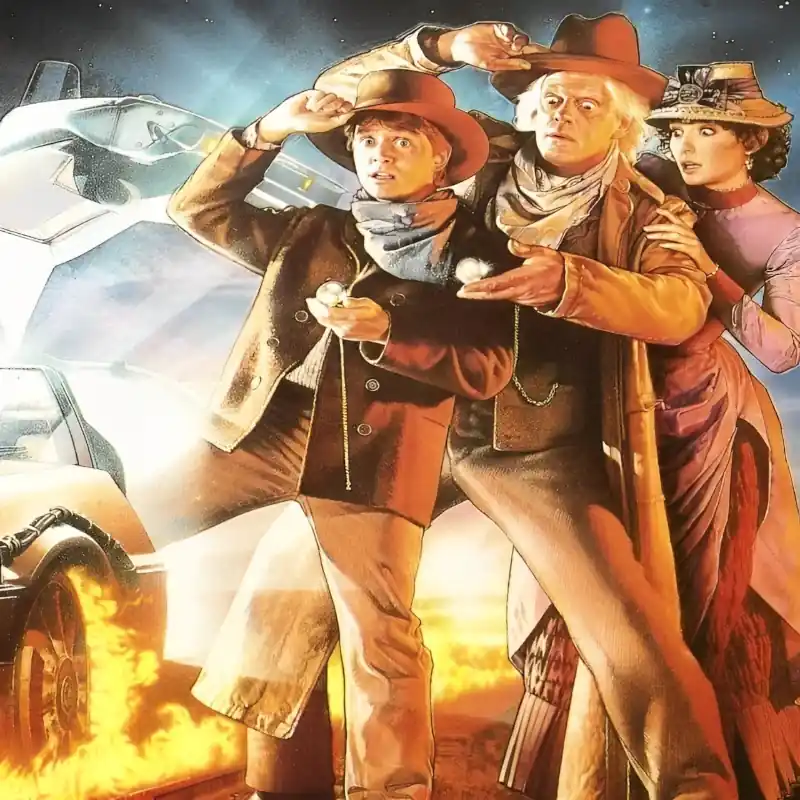 Poster do filme De Volta Para o Futuro 3 com frases marcantes e mensagens inspiradoras