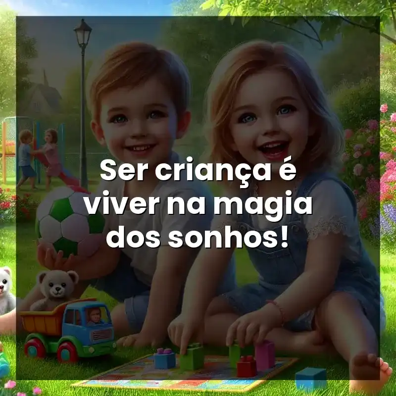 Ser criança é viver na magia dos sonhos!