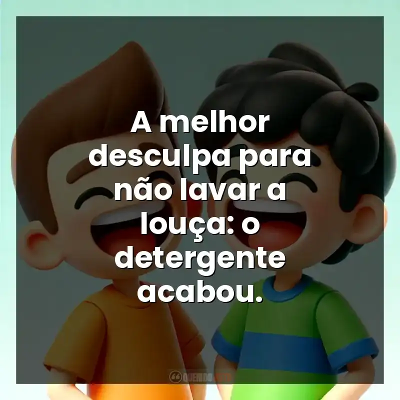 A melhor desculpa para não lavar a louça: o detergente acabou.