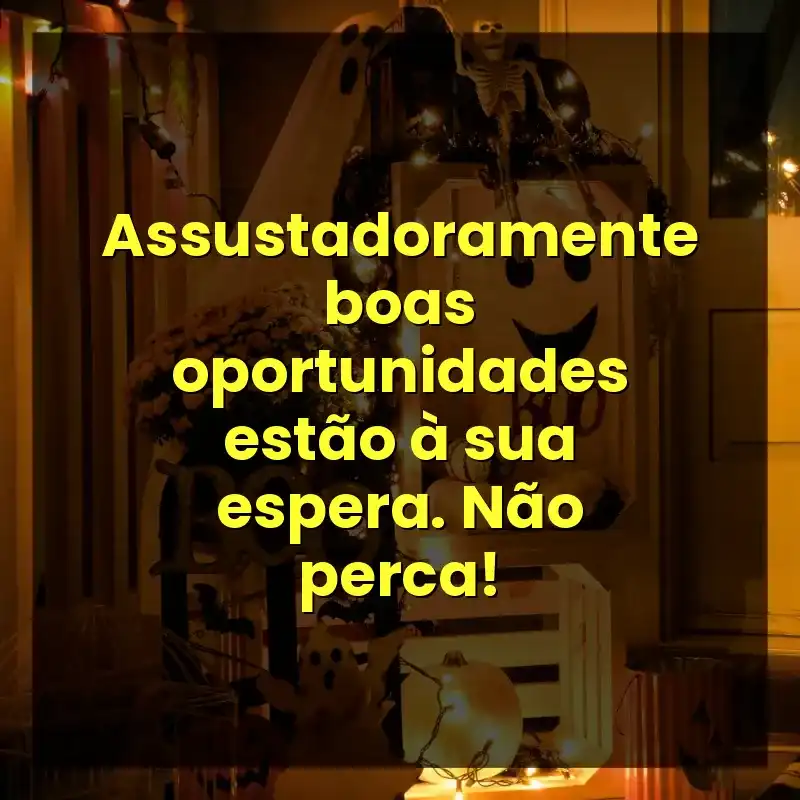 Assustadoramente boas oportunidades estão à sua espera. Não perca!
