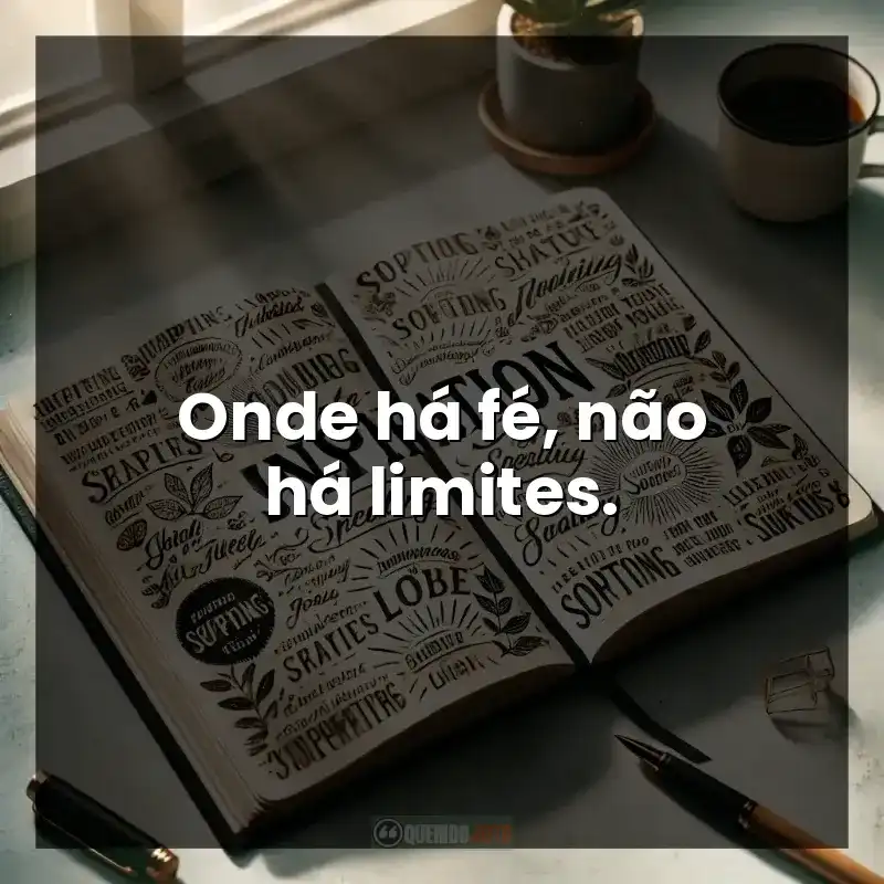 Onde há fé, não há limites.