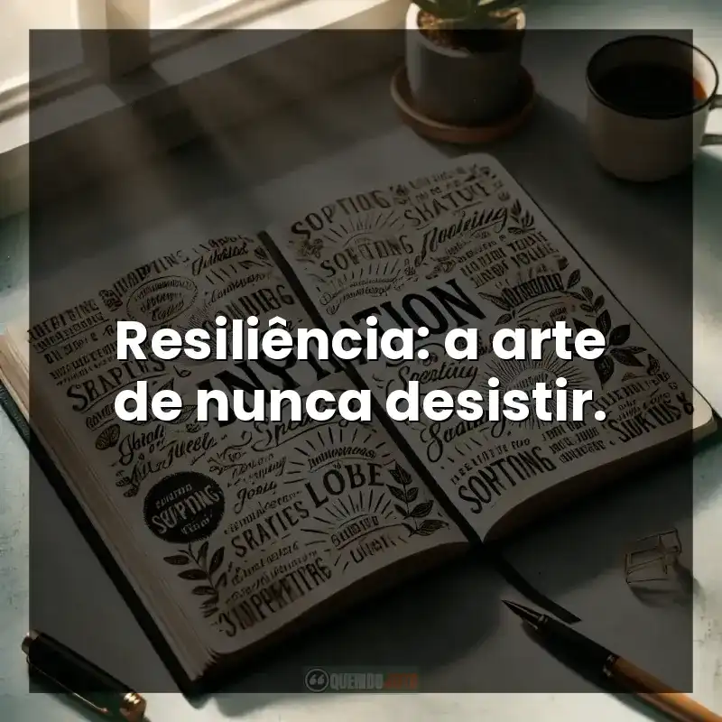 Resiliência: a arte de nunca desistir.
