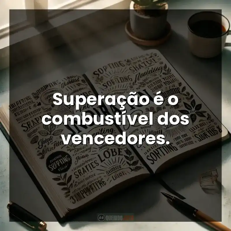 Superação é o combustível dos vencedores.