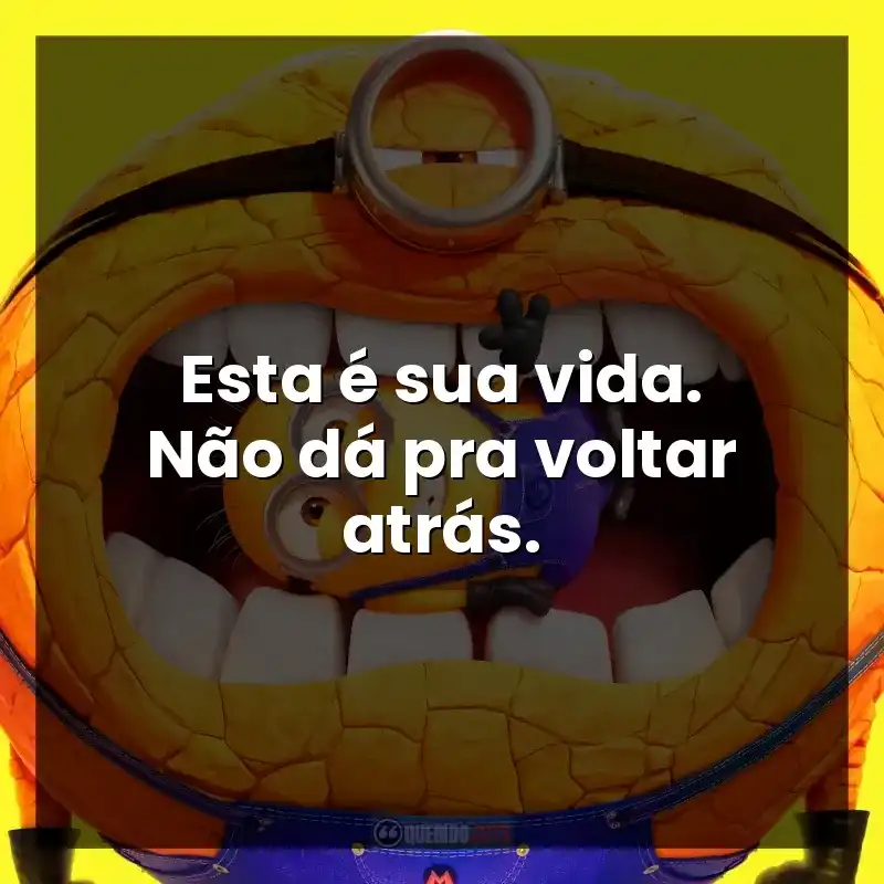 Esta é sua vida. Não dá pra voltar atrás. – Meu Malvado Favorito 4