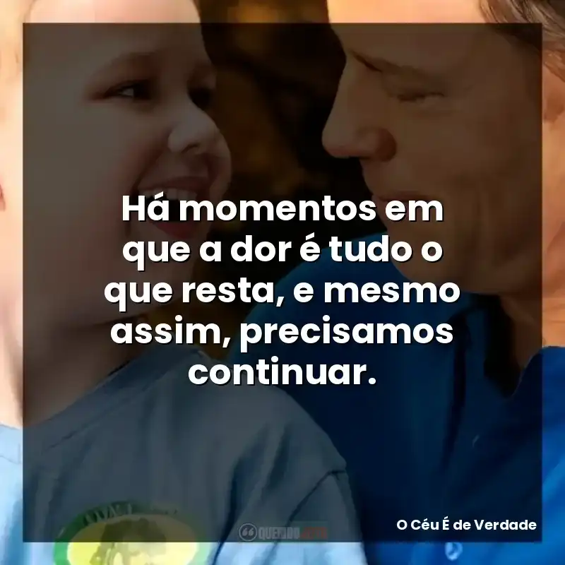 Há momentos em que a dor é tudo o que resta, e mesmo assim, precisamos continuar.