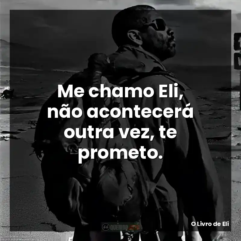 Me chamo Eli, não acontecerá outra vez, te prometo.