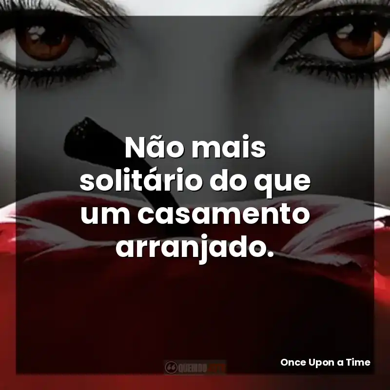 Não mais solitário do que um casamento arranjado.