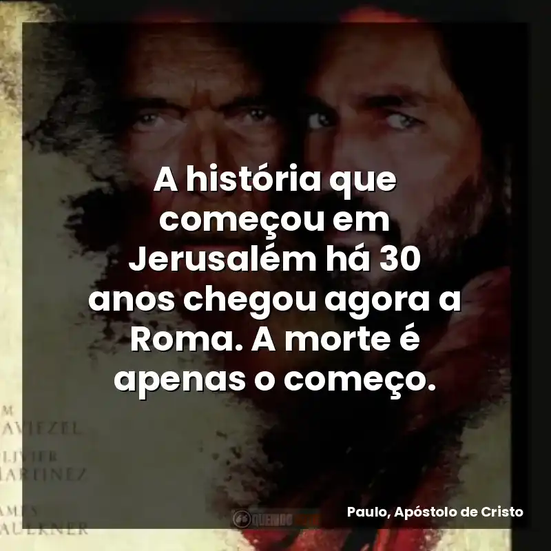 A história que começou em Jerusalém há 30 anos chegou agora a Roma. A morte é apenas o começo.